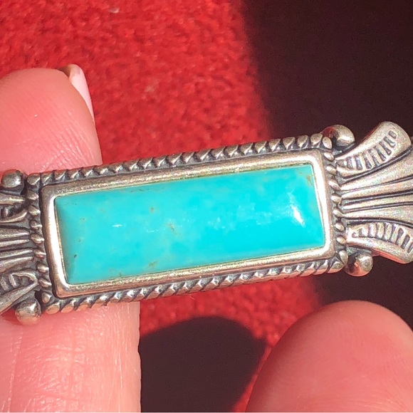Carolyn Pollack Relios turquoise & sterling cuff - Picture 6 of 10